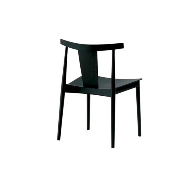 comprar silla Smile SI-0325 Andreu World roble lacado negro
