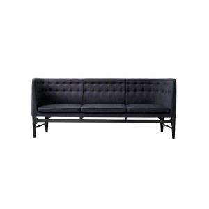 sofá Mayor AJ5 Andtradition roble lacado tapicería negra