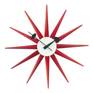 Reloj Sunburst Clock Rojo - Vitra