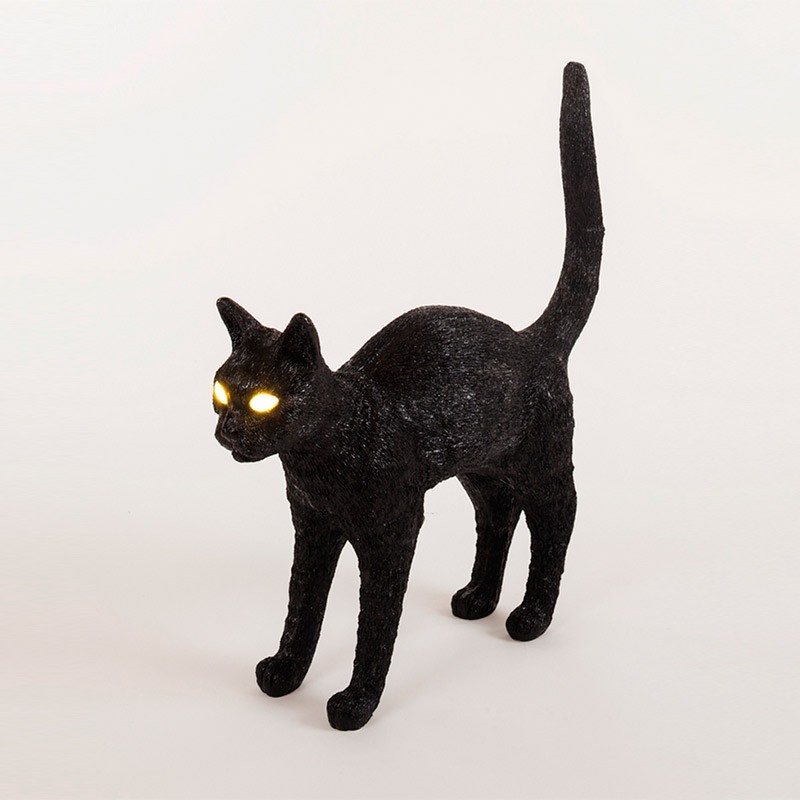 Lámpara Gato Félix negro Seletti - Moises Showroom