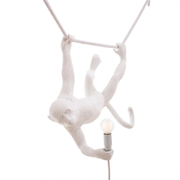 Monkey Lamp Swing White Seletti