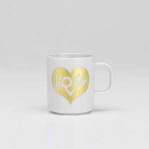 ambiente Coffee mug love heart Vitra oro