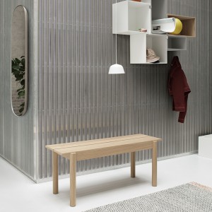 Banco Linear Wood 110x34 cm de Muuto en Moises Showroom
