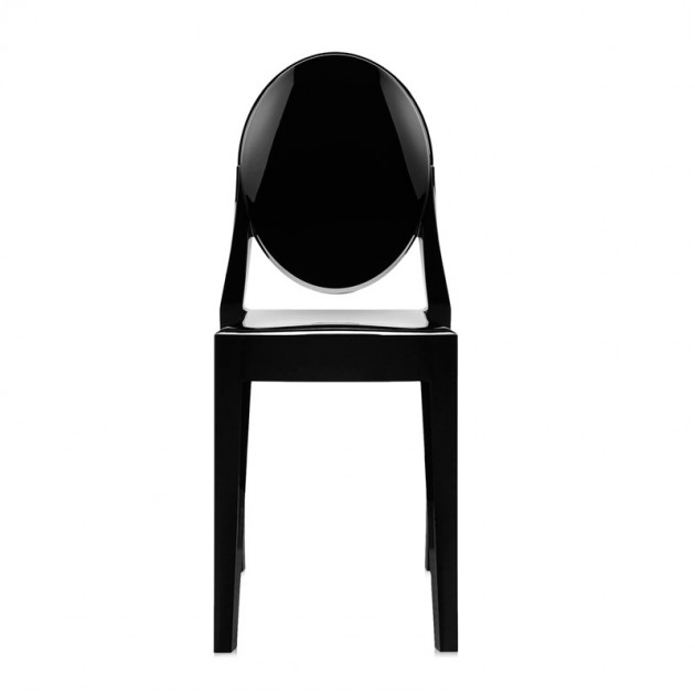 comprar silla Victoria Ghost Kartell negro brillante
