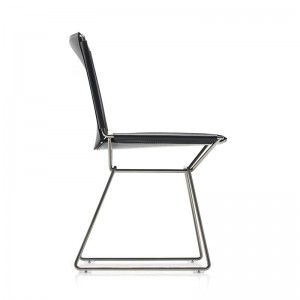 Silla Neil Leather Chair negro de MDF Italia
