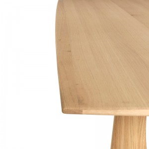 detalle madera mesa de comedor Geometric Ethnicraft roble