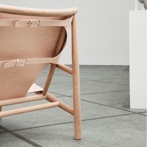 Butaca Samurai Chair de Norr11 roble natural piel natural