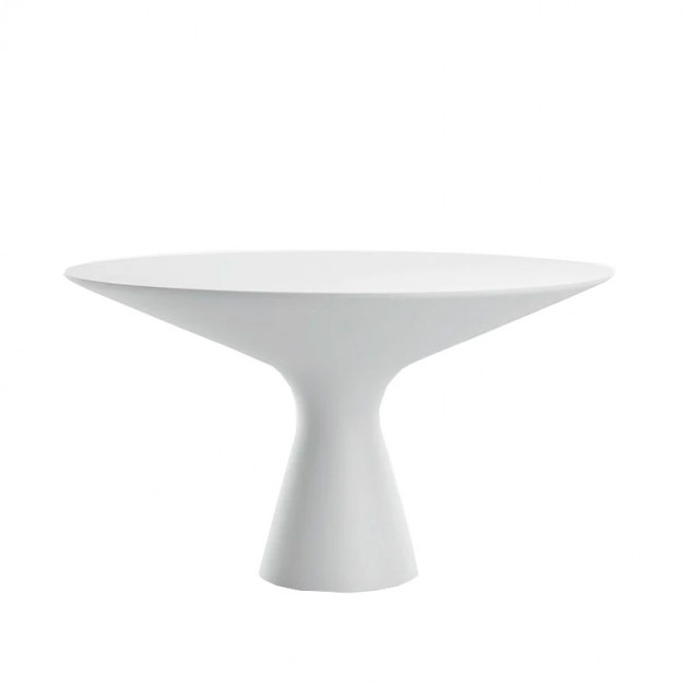 mesa Blanco Zanotta diámetro 138