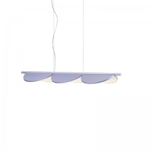Lámpara de suspensión Almendra Linear S3 color lila de Flos