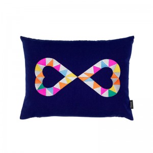 Embroidered Pillow, Double Heart 2 Vitra