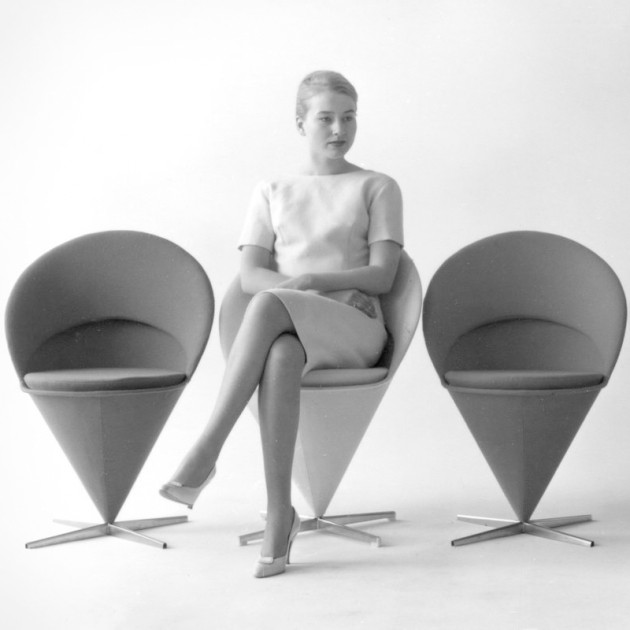 Cone Chair diseñada por Verner Panton